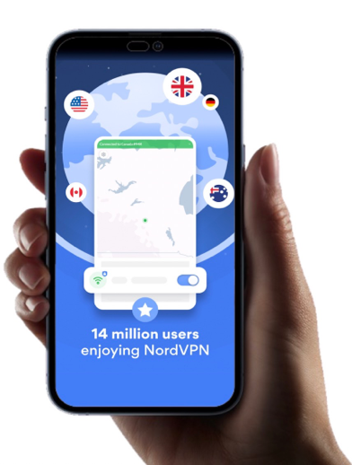 Mobile campaign creative for a global privacy application